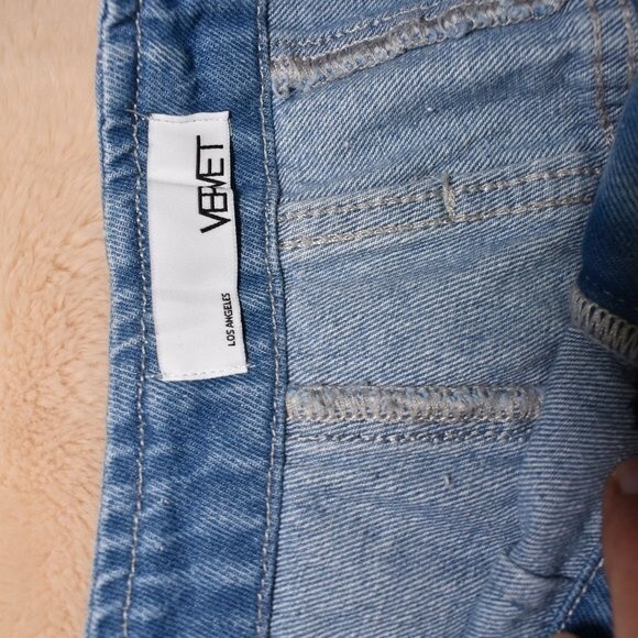 Vervet High Rise Super Destroyed Distressed Jeans Size 27 Blue Denim - Picture 10 of 16